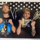 Logan Paul Jake Paul dual signed autographed 8x12 photo photograph Youtube stars Logan Paul Jake Paul dual signed autographed 8x12 photo photograph Youtube stars