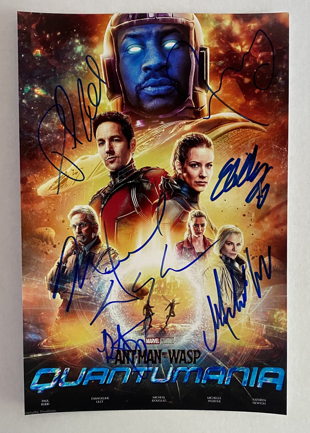 Ant-Man and the Wasp Quantumania cast signed autographed 8x12 photo Paul Rudd Evangeline Lilly