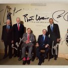 USA Presidents Bill Clinton George W Bush Barack Obama signed 8x12 photograph autographed