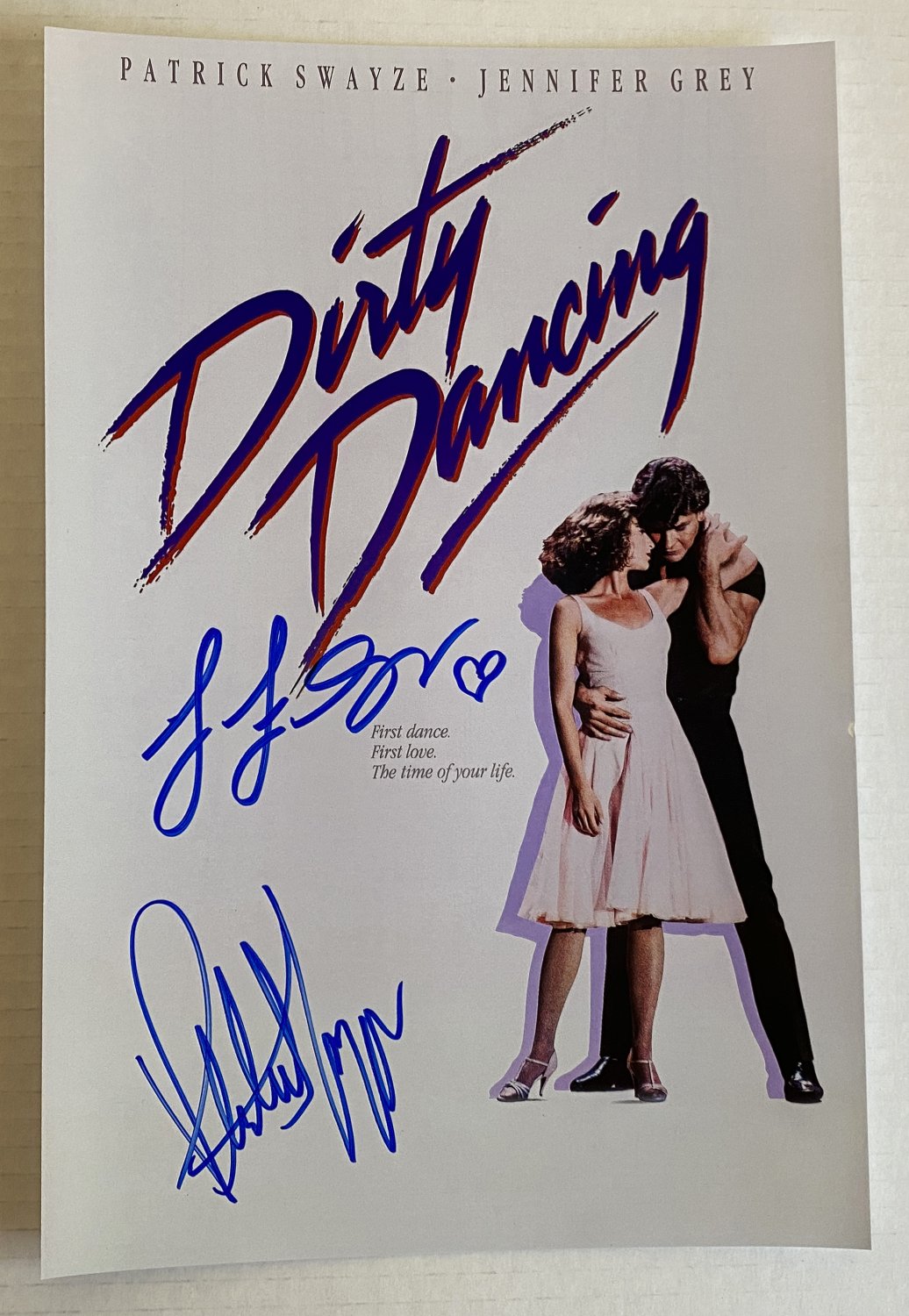 Dirty Dancing cast signed autographed 8x12 photo Patrick Swayze Jennifer Grey autographs