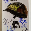 Full Metal Jacket cast signed autographed 8x12 photo Stanley Kubrick Matthew Modine autographs Full Metal Jacket cast signed autographed 8x12 photo Stanley Kubrick Matthew Modine autographs