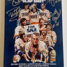 Slapshot cast signed autographed 8x12 photo Paul Newman Jeff Steve Carlson David Hanson