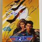 Top Gun cast signed autographed 8x12 photo Tom Cruise Val Kilmer Kelly McGillis