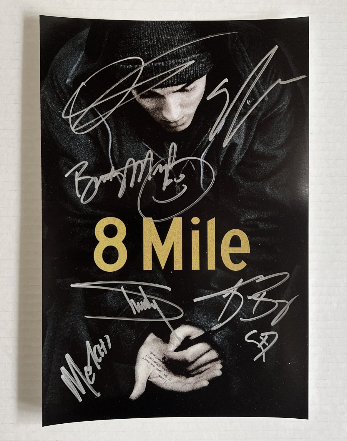 8 Mile cast signed autographed 8x12 photo Eminem Slim Shady Brittany Murphy autographs