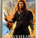 Braveheart cast signed autographed 8x12 photo Mel Gibson Sophie Marceau autographs