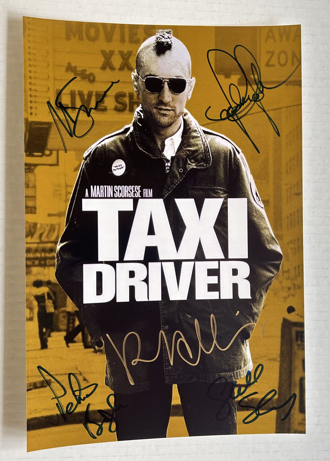 Taxi Driver cast signed autographed 8x12 photo Robert De Niro Jodie Foster autographs