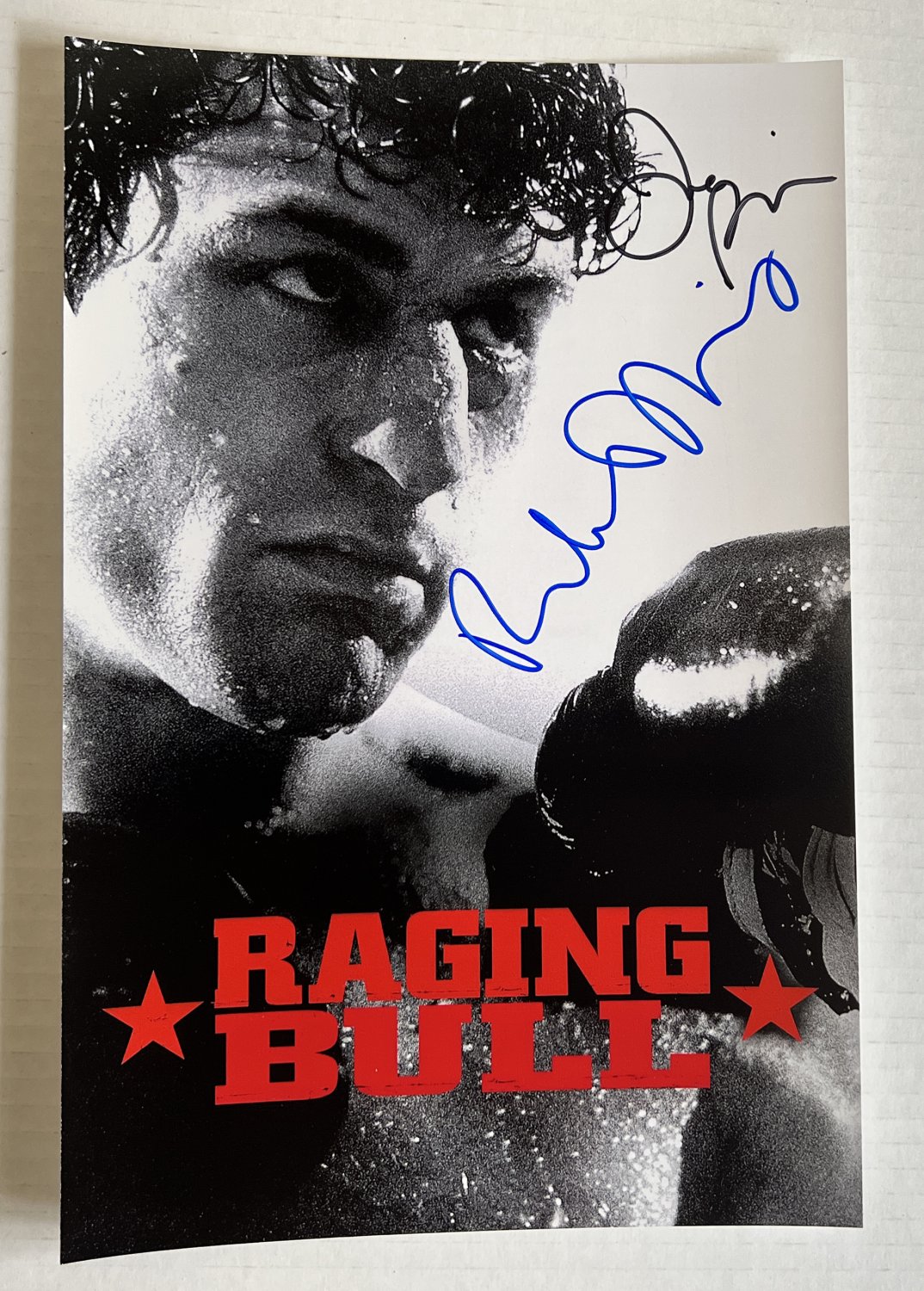 Raging Bull cast signed autographed 8x12 photo Robert De Niro Joe Pesci autographs