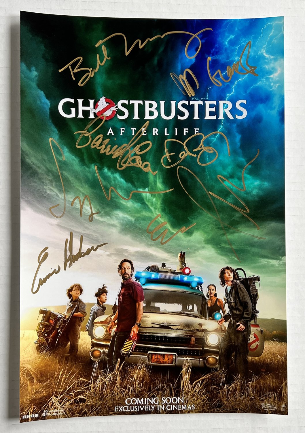 Ghostbusters 3 Afterlife cast signed autographed 8x12 photo Bill Murray Dan Aykroyd photograph