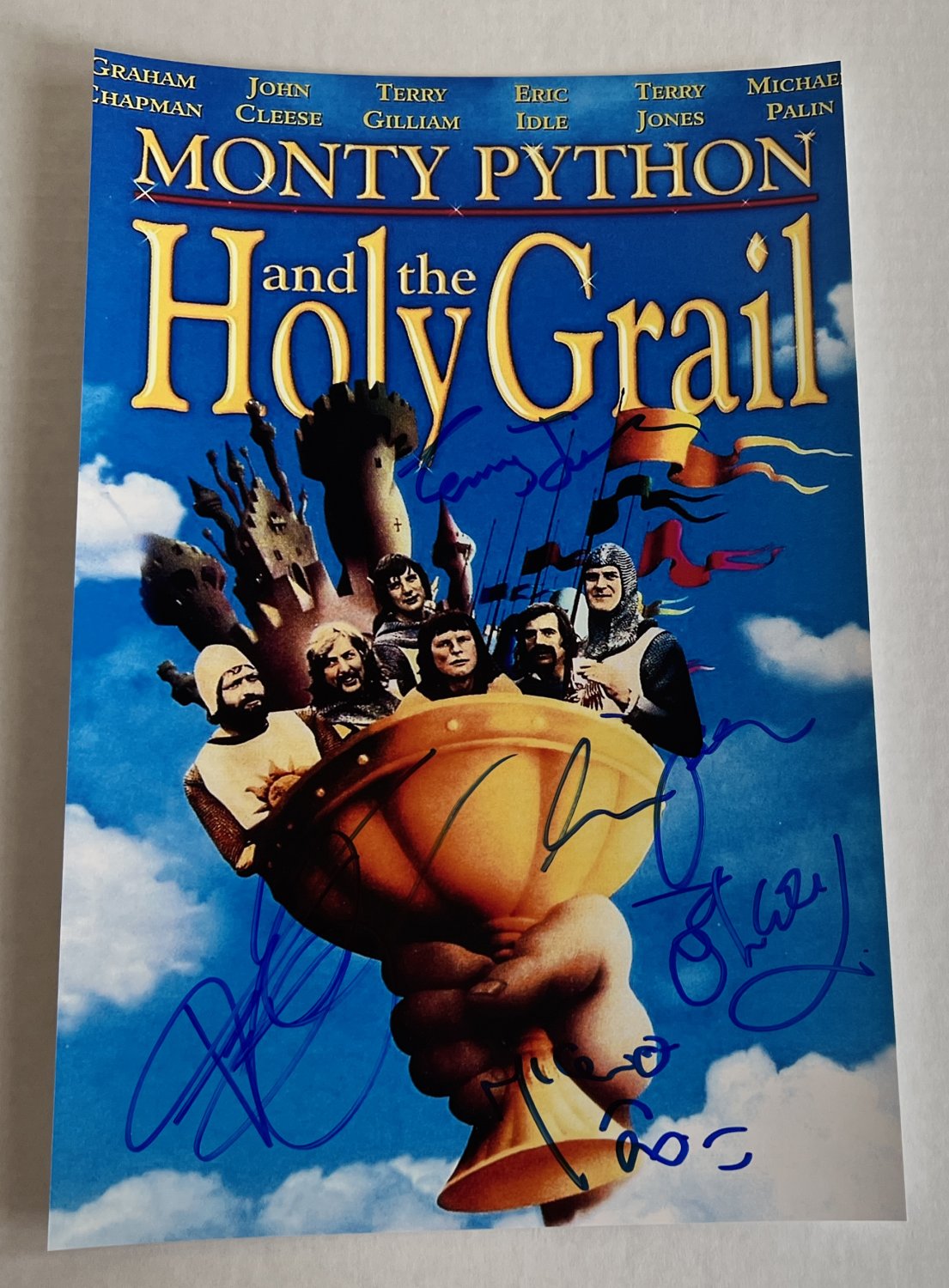 Monty Python and the Holy Grail cast signed autographed 8x12 photo John Cleese autographs