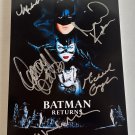 Batman Returns cast signed autographed 8x12 photo Michael Keaton Danny DeVito autographs Batman Returns cast signed autographed 8x12 photo Michael Keaton Danny DeVito autographs