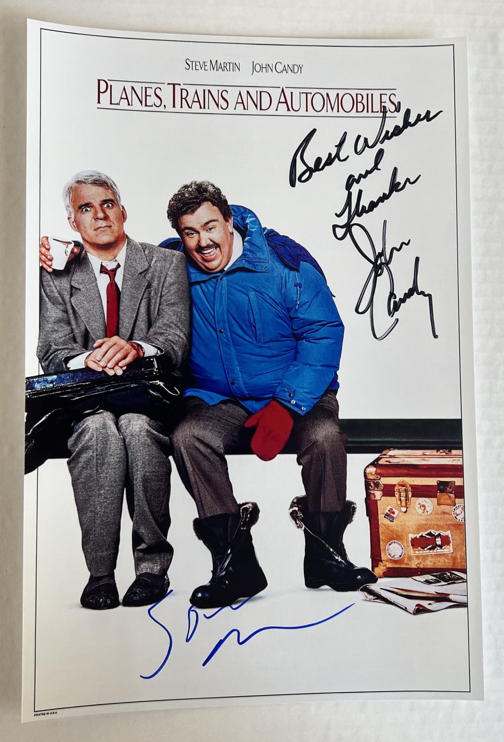 Planes, Trains and Automobiles cast signed autographed 8x12 photo John