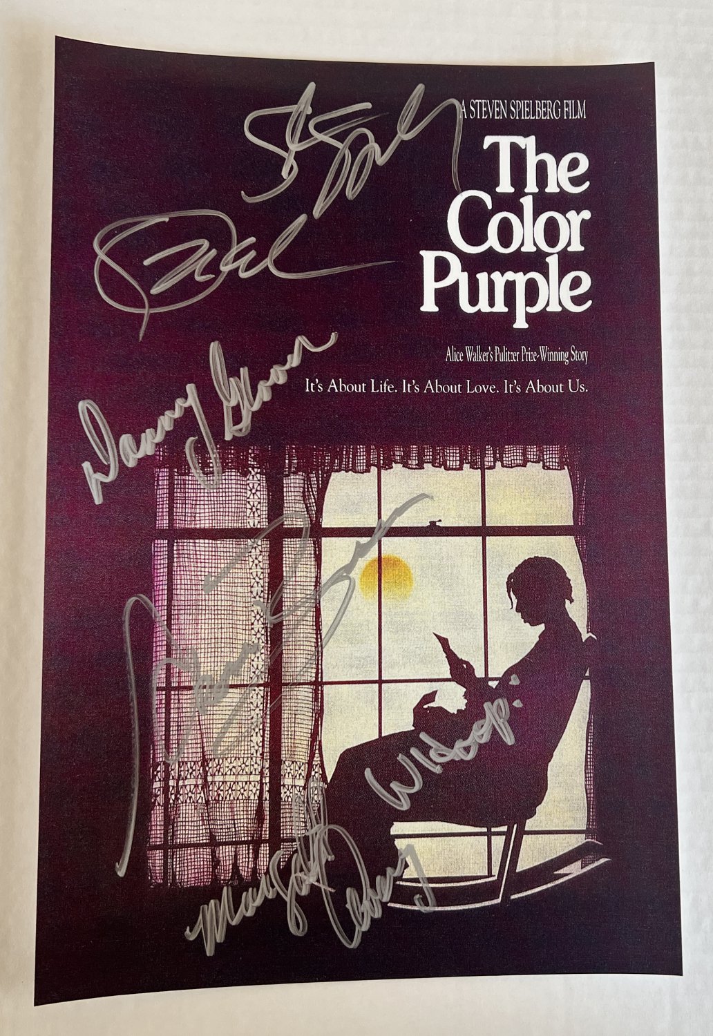 The Color Purple cast signed autographed 8x12 photo Oprah Winfrey Whoopi Goldberg autographs