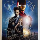 Iron Man cast signed autographed 8x12 photo Robert Downey Jr. Gwyneth Paltrow autographs