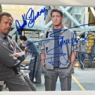 Escape Plan cast signed autographed 8x12 photo Arnold Schwarzenegger Sylvester Stallone dual