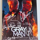 The Gray Man cast signed autographed 8x12 photo Chris Evans Ryan Gosling autographs