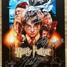 Harry Potter Sorcerer's Stone cast signed autographed 8x12 photo Daniel Radcliffe Robbie Coltrane