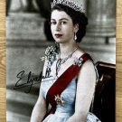 Queen Elizabeth II 2 signed autographed 8x10 photo photograph ROYALTY