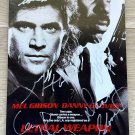 Lethal Weapon cast signed autographed 8x12 photo Mel Gibson Danny Glover