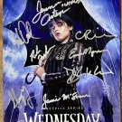 Wednesday cast signed autographed 8x12 inch photo Jenna Ortega Christina Ricci