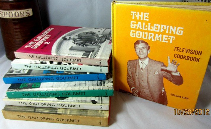 Galloping Gourmet Television Cookbook Volumes 1 7 Set Graham Kerr Vintage Tv Show Companion Books