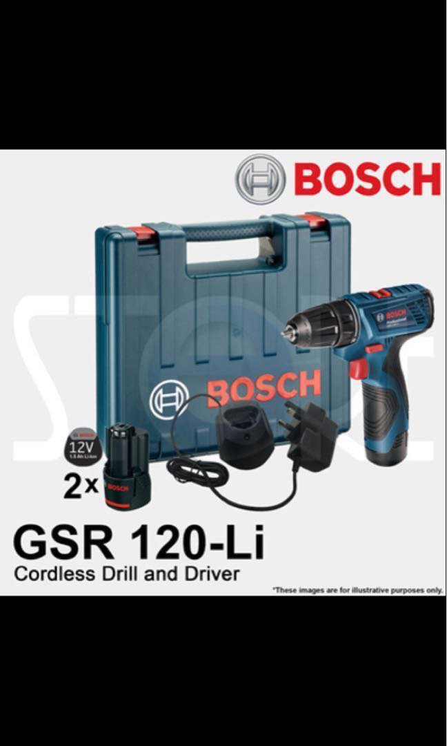 BOSCH GSR 120-LI 12V LI-ION CORDLESS SCREWDRIVER