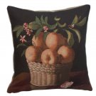 Orange Basket French Couch Cushion - Small, 19in x 19in | SOWA-72-148