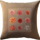 Roses 1 French Couch Cushion - Small, 19in x 19in | SOWA-79-158