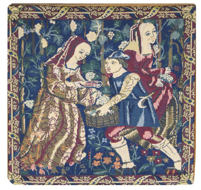 Wine Making I Belgian Sofa Pillow Cover - Small, 14in x 14in | SOWA-220-406