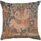 La Licorne a la Fontaine French Couch Cushion - Small, 19in x 19in | SOWA-883-1370