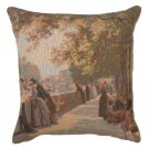 Bank of the River Seine II French Couch Cushion - Small, 19in x 19in | SOWA-887-1382