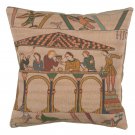 Bayeux Le Repas French Couch Cushion - Small, 19in x 19in | SOWA-901-1424