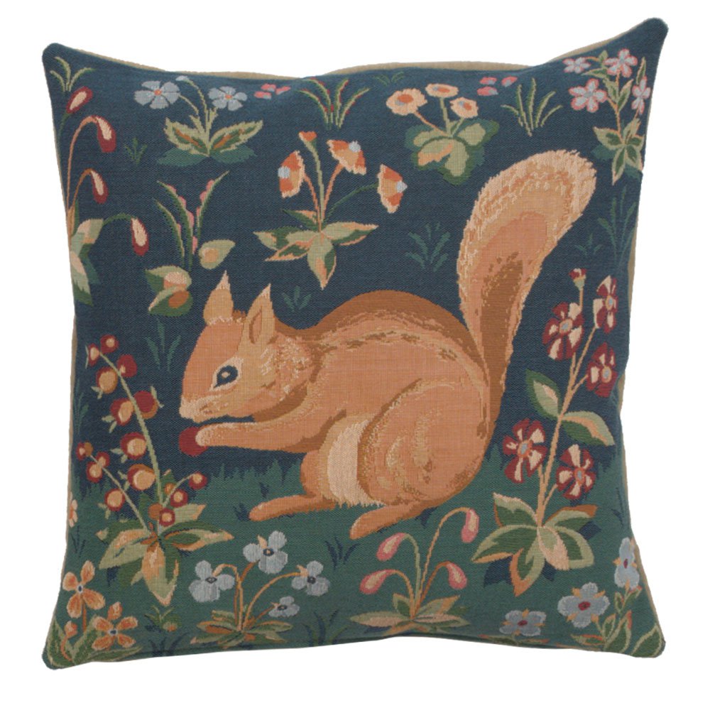Tree Squirrel French Couch Cushion - Small, 19in x 19in | SOWA-903-1430