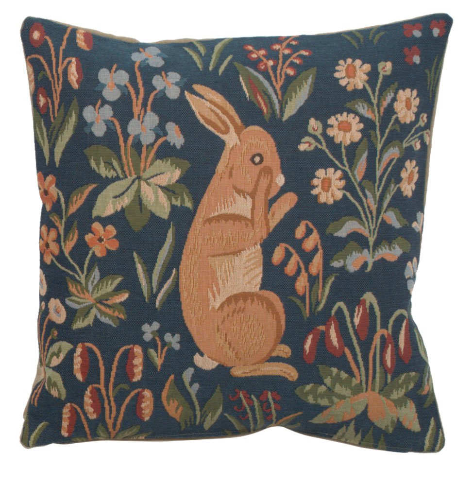 Medieval Rabbit Upright French Couch Cushion - Small, 19in x 19in | SOWA-904-1433
