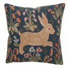 Medieval Rabbit Running French Couch Cushion - Small, 19in x 19in | SOWA-905-1436