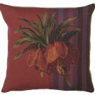 Exotique Floral Stripe French Couch Cushion - Small, 19in x 19in | SOWA-910-1451