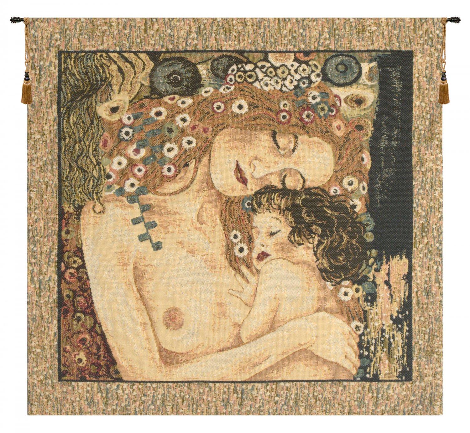 Eta by Klimt Italian Wall Tapestry - Small, 16in x 16in | SOWA-7924-11071