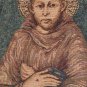Saint Francis and Saint Clare Italian Wall Tapestry - Small, 25in x 25in | SOWA-7946-11104
