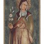 Saint Clare  Italian Wall Tapestry - Small, 17in x 25in | SOWA-7948-11107