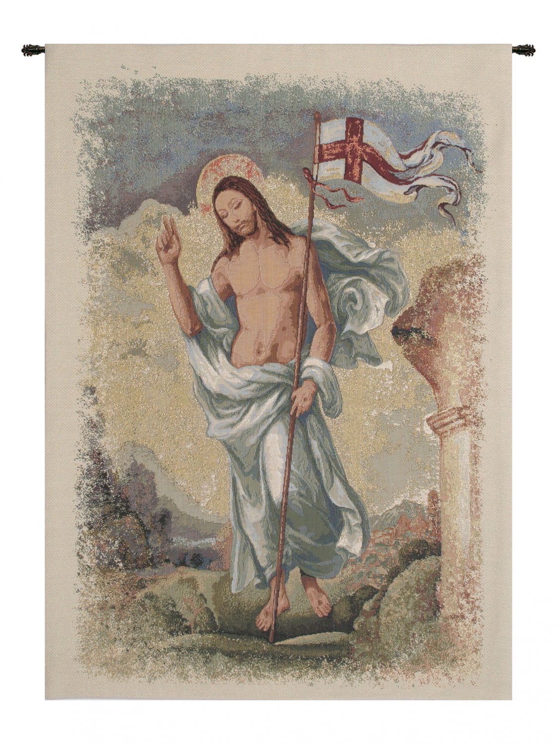 Resurection II Italian Wall Tapestry - Small, 21in x 30in | SOWA-9268-13119