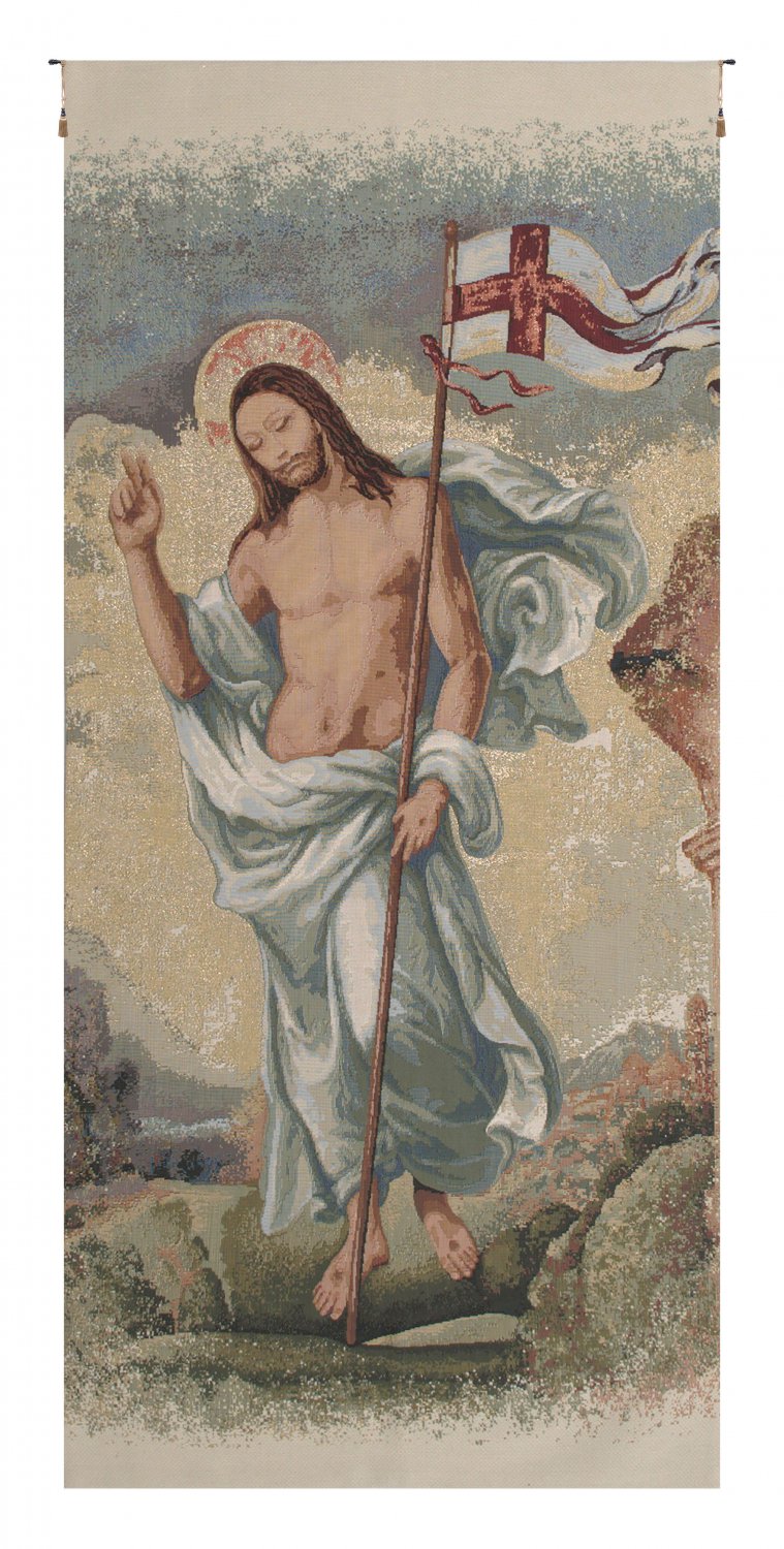 Resurection III Italian Wall Tapestry - Small, 21in x 46in | SOWA-9269-13120