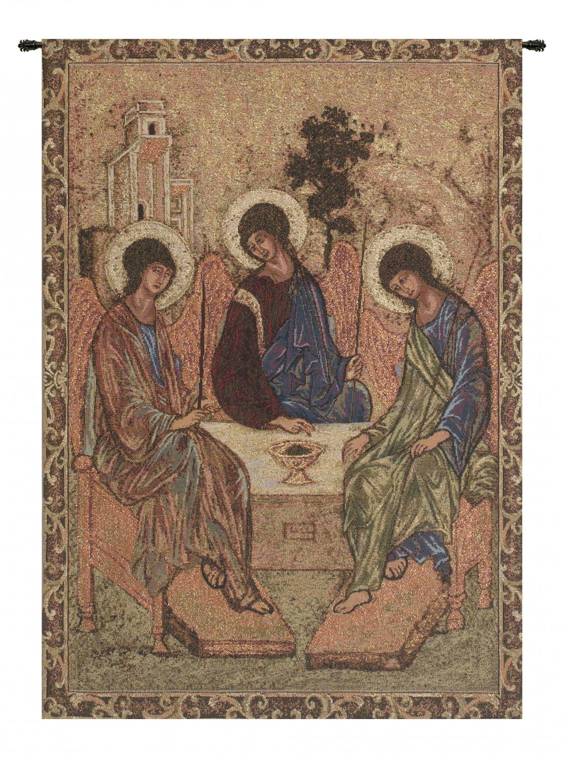Most Holy Trinity Italian Wall Tapestry - Small, 11in x 18in | SOWA-9277-13129