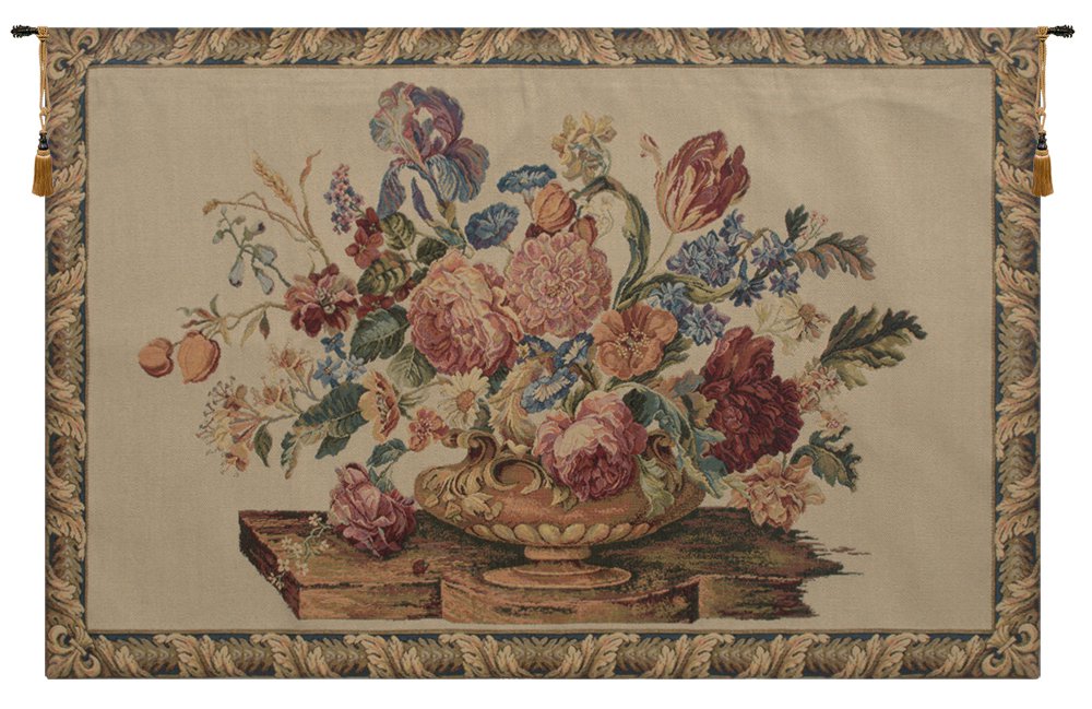 Pensee II Beige Italian Wall Tapestry - Small, 42in x 26in | SOWA-11720-15624