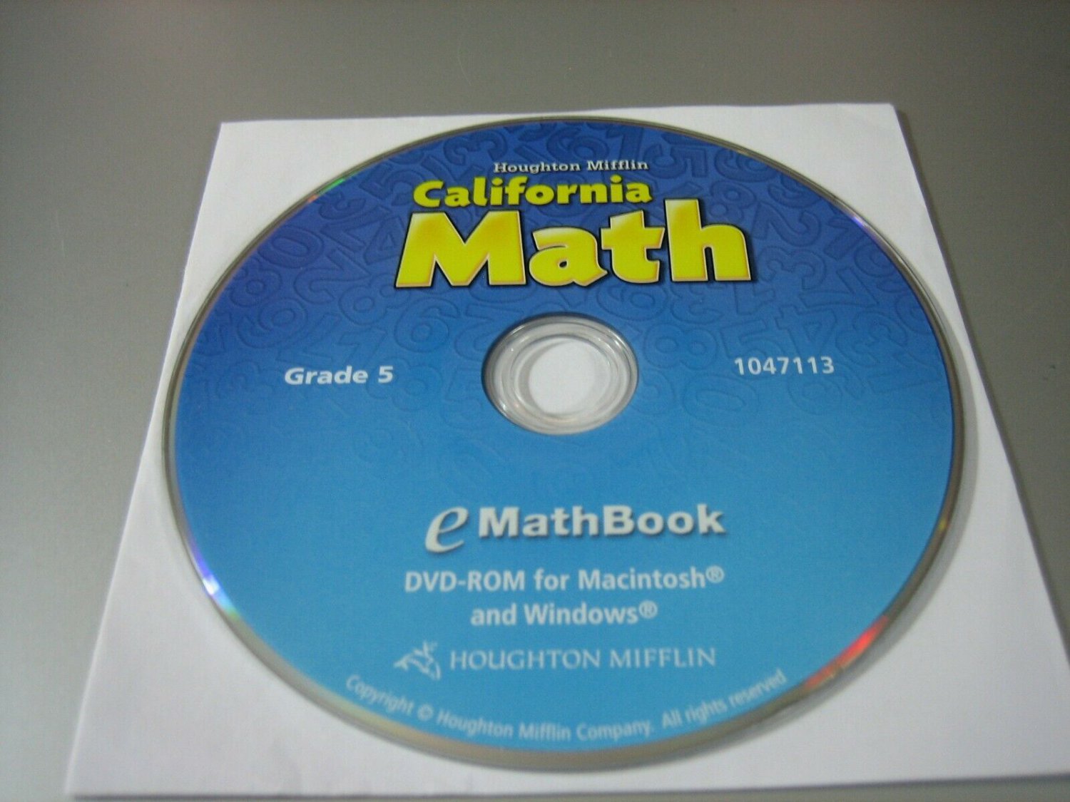 Houghton Mifflin California Math - eMath Book - Grade 5 (PC & MAC, DVD-ROM)