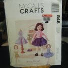 McCall's Crafts 848 Retro Betsy McCall Doll & Clothes Pattern