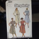 Vintage Simplicity 6841 Pullover Dresses Pattern - Sizes 12/14/16 Bust 34 to 38