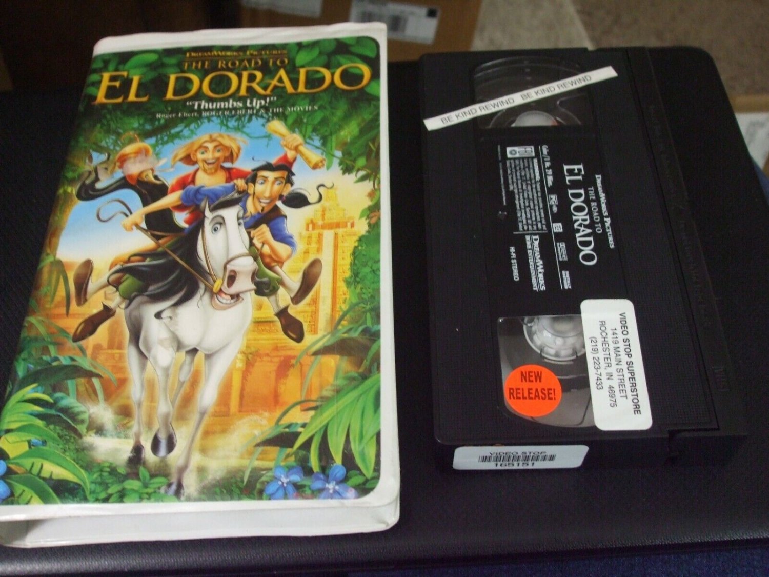 The Road to El Dorado (VHS, 2000, Clam Shell)