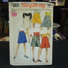 Simplicity 7869 Misses Set of Skirts Pattern - Waist 27 Hip 38