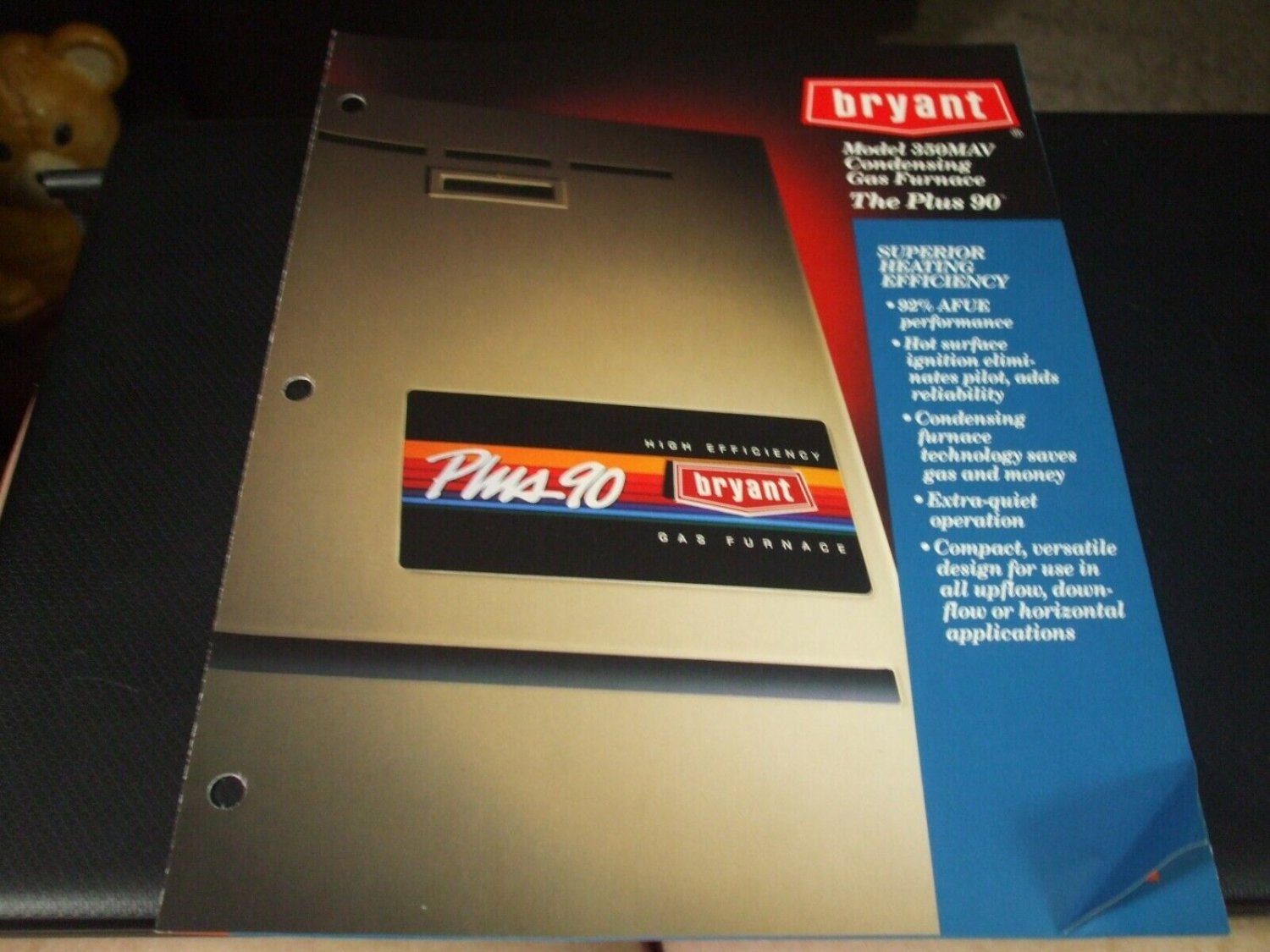 Bryant 350MAV Plus 90 High Efficiency Gas Furnace Sales Brochure