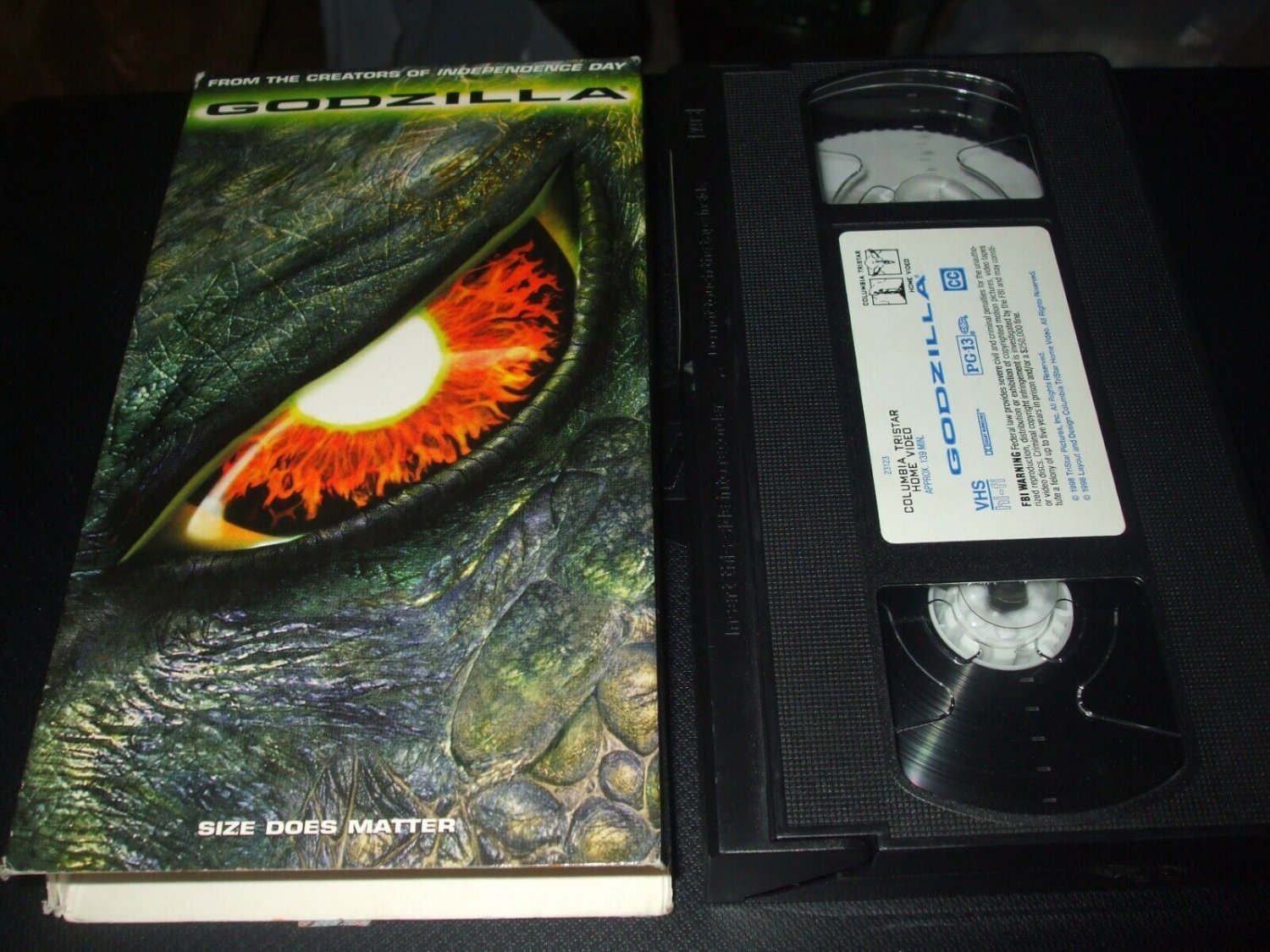 Godzilla (VHS, 1998, Closed Captioned)