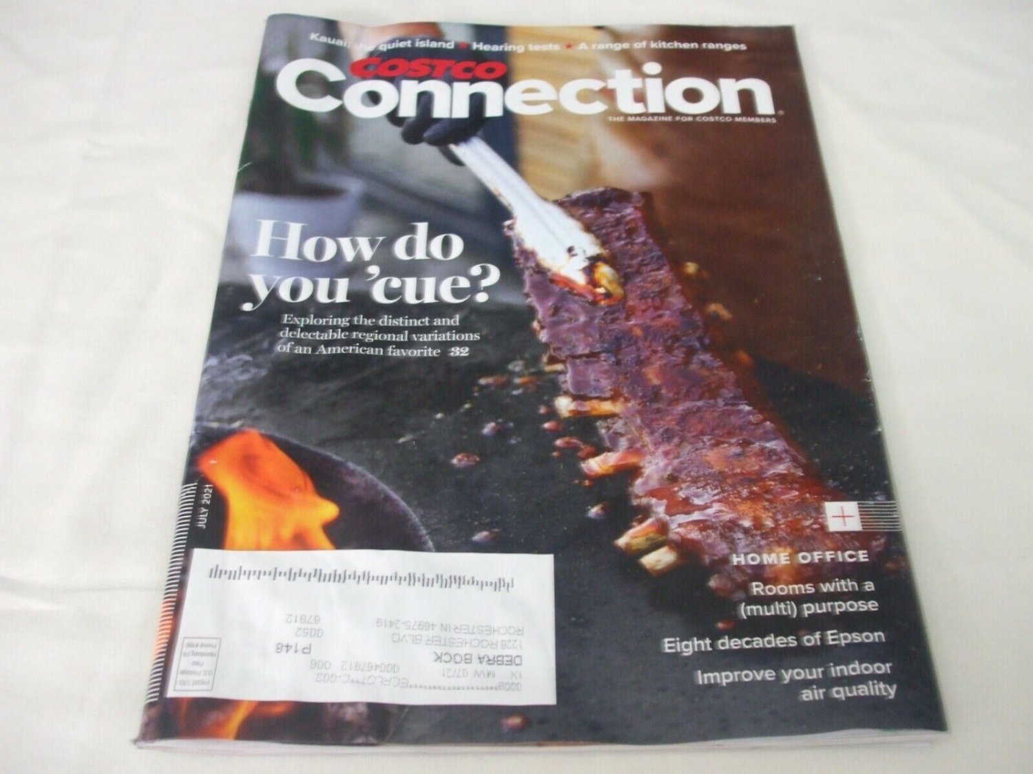 Costco Connection Magazine How do you 'cue? Cover July 2021